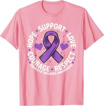 Domestic Violence Awareness Love Support Domestic Violence T-Shirt