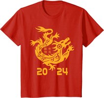 Chinese New Year 2024 Year Of The Dragon 2024 Kids Women Men T-Shirt