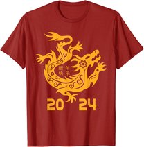Chinese New Year 2024 Year Of The Dragon 2024 Kids Women Men T-Shirt