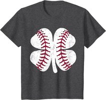 St Patricks Day Shamrock Baseball Saint Paddy's Kids Boys T-Shirt