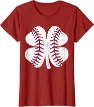 St Patricks Day Shamrock Baseball Saint Paddy's Kids Boys T-Shirt