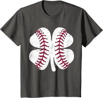 St Patricks Day Shamrock Baseball Saint Paddy's Kids Boys T-Shirt