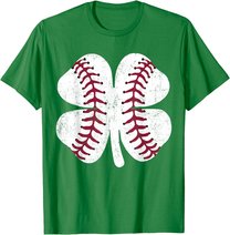 St Patricks Day Shamrock Baseball Saint Paddy's Kids Boys T-Shirt
