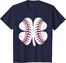 St Patricks Day Shamrock Baseball Saint Paddy's Kids Boys T-Shirt