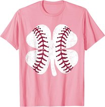 St Patricks Day Shamrock Baseball Saint Paddy's Kids Boys T-Shirt