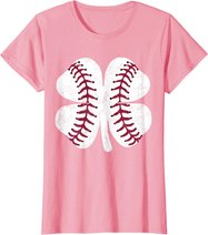 St Patricks Day Shamrock Baseball Saint Paddy's Kids Boys T-Shirt