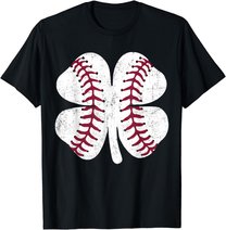 St Patricks Day Shamrock Baseball Saint Paddy's Kids Boys T-Shirt