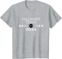Total Solar Eclipse Hillsboro Texas 2024 Totality T-Shirt