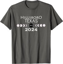 Total Solar Eclipse Hillsboro Texas 2024 Totality T-Shirt