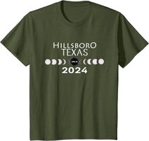 Total Solar Eclipse Hillsboro Texas 2024 Totality T-Shirt