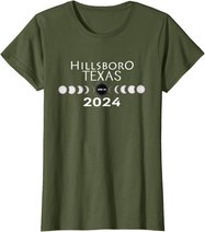 Total Solar Eclipse Hillsboro Texas 2024 Totality T-Shirt