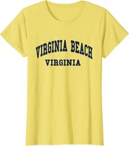Virginia Beach - Virginia - Throwback Design - Classic T-Shirt
