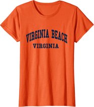 Virginia Beach - Virginia - Throwback Design - Classic T-Shirt