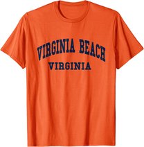 Virginia Beach - Virginia - Throwback Design - Classic T-Shirt