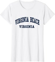 Virginia Beach - Virginia - Throwback Design - Classic T-Shirt