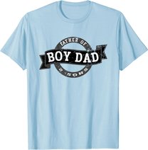 Boy Dad Father Of 2 Sons - Vintage Best Dad Design T-Shirt
