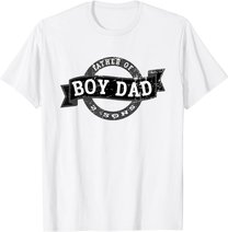 Boy Dad Father Of 2 Sons - Vintage Best Dad Design T-Shirt