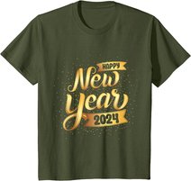 Happy New Year 2024 New Years Eve For Women Men Boys T-Shirt
