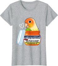 Cute Antidepressant Parrot I Green Cheek Pineapple Conure T-Shirt