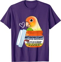 Cute Antidepressant Parrot I Green Cheek Pineapple Conure T-Shirt