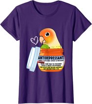 Cute Antidepressant Parrot I Green Cheek Pineapple Conure T-Shirt