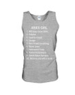 Birthday Gift For Aries Girl Unisex Tank Top
