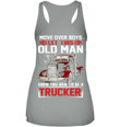 Old Trucker Move Over Boys Black T-Shirt Ladies Flowy Tank