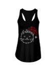 Cute Cat Face Christmas Gift For Cat Lovers T-Shirt Ladies Flowy Tank