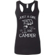Just A Girl In Love With Her Dog And Her Camper G645Rl Gildan Ladies’ Softstyle Racerback Tank