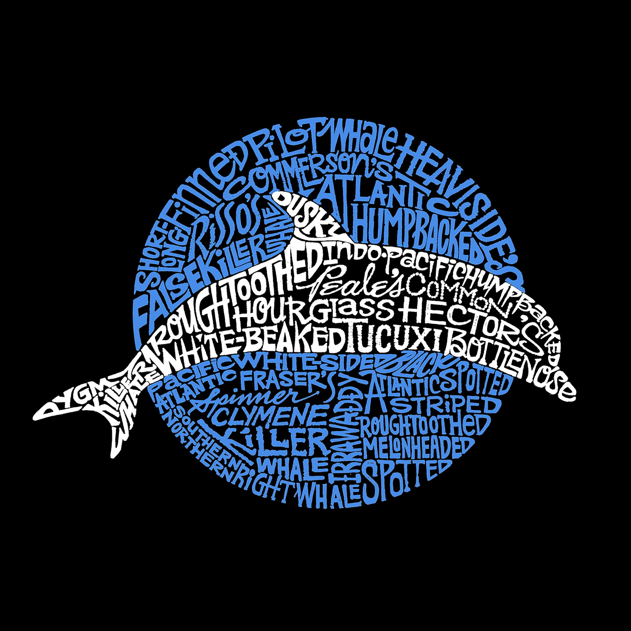 La Pop Art  Men'S Word Art Tank Top - Species Of Dolphin