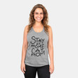 Stay At Home Cat Mom  - Racerback Tank Top