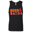 Beer And Bacon Mens Premium Tank Top