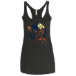 King Of The Hollow_Designs By Mephias Womens Triblend Racerback Tank