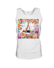 With Pink Forest Gift For Ice Hockey Lovers Unisex Tank Top