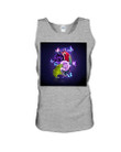 Magical With Rose Flower Gift For Parrot Lovers Unisex Tank Top