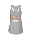 Bear Deer Funny Beer Funny Gift For Friends Ladies Flowy Tank
