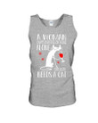A Woman Need Wine And A Cat Unisex Tank Top