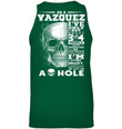 Vazquez Quote Skull Shirt Unisex Tank Top