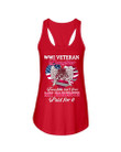 Wwii Veteran Daughter Freedom My Parents Paid For It Ladies Flowy Tank