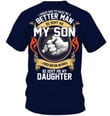 Better Man My Son - An Angel My Daughter Ladies Flowy Tank