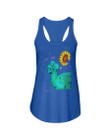 Thyroid Cancer Never Give Up Elephant Ladies Flowy Tank