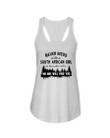 Never Mess With A South Africa Girl - Unisex Tank Top - Ladies Flowy Tank