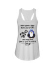 A Girl Who Really Loved Dogs And Penguin Gift Ladies Flowy Tank