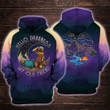 Purple Moon Camping Bear 3D Hoodie Bt04