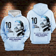 Diego Maradona 10 Hand Of God Loving Memory 3D Hoodie Sweatshirt Gold