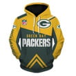 Green Bay Packers Hoodie Hooded Gift For Fan