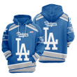 Los Angeles Dodgers Nfl Football Major League Blue Gray Men And Women 3D Full Printing Pullover Hoodie And Zippered. Los Angeles Dodgers 3D Full Printing Shirt 2020