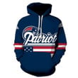 Nfl Patriots Patriots Patriots 3D Hoodie Sweatshirt Zip