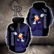 Mickey Mouse Colorado Rockies Mlb 3D Hoodie Sweatshirt