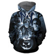 New York Yankees Halloween Horror Night Pullover And Zippered Hoodies Custom 3D Graphic Printed 3D Hoodie All Over Print Hoodie For Men For Women